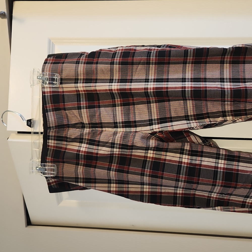 Stretchy Plaid Pants